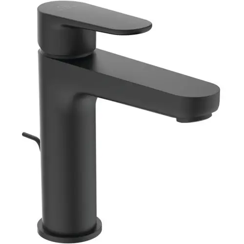Ideal Standard Waschtischarmatur in Silk Black mit seitlichem Hebel zum Regeln des Wasserflusses. Modernes, minimalistisches Design.